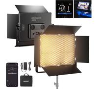 NEEWER Panneau Lumineux Vidéo LED Bicolore 150W, 1440 LED 49500Lux@0,5m 2500K-8500K CRI96+/TLCI97+ Luminosité 0-100% Contrôle APP/2,4G/ Panneau/DMX, Studio Photo Pro, Vidéo, Éclairage Scène, AP150B