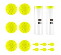 NEEWER PB01 Ensemble de Pickleball LED, balles de Pickleball Lumineuses phosphorescentes, Accessoires avec Tube de Rangement pour l'entraînement et la Pratique Nocturnes en extérieur, 6 Packs