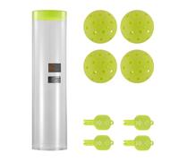 NEEWER PB02 Ensemble de Pickleball LED, Balles de Pickle Ball Lumineuses Phosphorescentes, Accessoires avec Tube de Rangement pour l'Entraînement et la Pratique Nocturnes en Extérieur, Paquet de 4