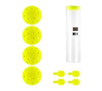 NEEWER PB02 Ensemble de Pickleball LED, Balles de Pickle Ball Lumineuses Phosphorescentes, Accessoires avec Tube de Rangement pour l'Entraînement et la Pratique Nocturnes en Extérieur,4 Pack