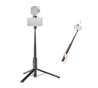 NEEWER Perche à Selfie 147,1 cm Compatible avec iPhone, Samsung, Android, Support de téléphone Portable en métal léger avec Support de téléphone et télécommande pour Enregistrement vidéo, PA992 Noir