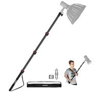 NEEWER Perche Boom 230cm/7.5ft Télescopique Aluminium Portable MS-230C | Pied Lumière à Main,Vis 1/4" 3/8" 5/8",Verrou Rapide,Bandoulière,pour Flash Stroboscope Microphone,Charge Max 5kg