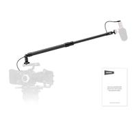 NEEWER Perche de Microphone en Fibre de Carbone, Extensible de 44 à 92 cm, câble TRS mâle vers Femelle intégré de 3,5 mm, Clou OTAN, Support de Griffe, Inclinaison à 180°, Charge maximale de 500 g