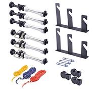 NEEWER Photography Système de support de fond manuel à 3 rouleaux pour montage mural avec 2 crochets triples, 6 barres d'extension, 3 chaînes, capacité de charge par rouleau : 22 lb/10 kg