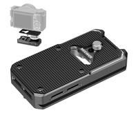 NEEWER Plaque à dégagement Rapide Compatible avec AirTag, Support de trépied en métal à Fixation Rapide, Plaque de Base avec Base de Type Arca et vis 6,35 mm pour trépied DSLR Caméscope Monopode