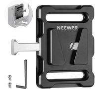NEEWER Plaque de Batterie Mini V Mount avec Filetage 1/4" et Bouton de Dégagement Rapide, Compatible avec FXLION Sony V Mount Batteries et Les Pinces à Tige de 15 mm, PS005