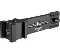 NEEWER Plaque fixation triple pour griffe porte-accessoires avec éclairage LED et support d'extension métallique, compatible avec DJI OSMO Mobile, Zhiyun Feiyu stabilisateurs,Vimble et Hohem(CA173)