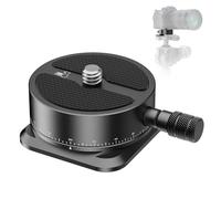 Neewer Plaque panoramique à dégagement Rapide, tête panoramique à 360 °, Adaptateur de trépied avec Base de Type Arca et vis de 6,35 mm pour Appareil Photo Reflex numérique, caméscope, Monopode,