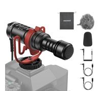NEEWER Plug & Play Microphone Vlog pour DSLR,Compatible avec iPhone,Mac,Android,téléphone,Tablette,Ordinateur Portable,PC,Mini Micro supercardioïde 20-20 kHz avec Deux OTG pour Enregistrement,VM11