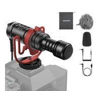 NEEWER Plug & Play Microphone Vlog pour DSLR,Compatible avec iPhone,Mac,Android,téléphone,Tablette,Ordinateur Portable,PC,Mini Micro supercardioïde 20-20 kHz avec Deux OTG pour Enregistrement,VM11