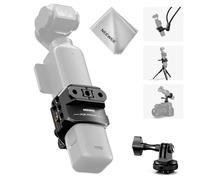 NEEWER Pocket 3 Cage Compatible avec DJI Osmo Pocket 3 et Accessoires Creator Combo,Extension d'Enregistrement Vidéo avec Adaptateur pour Caméra d'action,Filetage 1/4",Griffe Porte-Accessoires,AC009