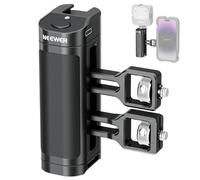 NEEWER Poignée Latérale avec Remote Control sans Fil, Déclencheur d'obturation pour Cage Vidéo pour Phone, 2 Adaptateurs avec vis 1/4" et Broches de Positionnement, Compatible avec SmallRig, PA005E