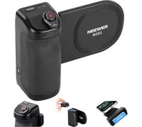 NEEWER Poignée magnétique pour téléphone Compatible avec MagSafe Phone et Samsung Recharge sans Fil, Support Ergonomique avec Batterie 3500 mAh et télécommande détachable, MG01