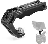 NEEWER Poignée Supérieure avec Positionnement Arri 3/8", Poignée en Silicone Confortable avec Filetages 1/4",3/8" et 3 Cold Shoes, Compatible avec SmallRig Poignées Caméra Cages Vidéo Rigs, CA007