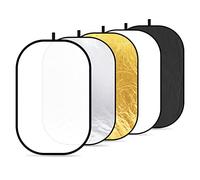 Neewer ® Portable 5-en - 1 pliant rond disques réflecteurs de lumière pour appareil photo-Translucide/argenté/doré/blanc/noir