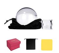 Neewer Pro Boule de Cristal K9 de 80 mm avec Support, Chiffon de Nettoyage, Sac et boîte en Cristal Attrape-Soleil pour Accessoires Photo et Accessoires de Photo, Chiffon et boîte Inclus