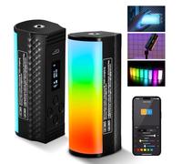 NEEWER Bâton Lumineux magnétique Pro avec contrôle DMX APP/Effets personnalisés/Groupe Lumineux, 360° RVB Complet, 3200 mAh 2500~10000 K éclairage LED à intensité Variable CRI97 17 scènes