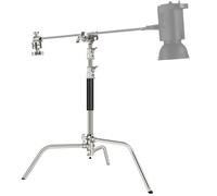 NEEWER Pro Support C Robust 100% Acier Inoxydable,Bras Flèche,Hauteur Max.68/172cm, Support d'éclairage avec Bras de 83cm, 2 Têtes de Poignée, C Stand pour Studio Monolight, Softbox, Réflecteur, SC172