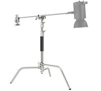 NEEWER Pro Support C Robust 100% Acier Inoxydable,Bras Flèche,Hauteur Max.68/172cm, Support d'éclairage avec Bras de 83cm, 2 Têtes de Poignée, C Stand pour Studio Monolight, Softbox, Réflecteur, SC172