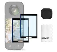 NEEWER Protection d'écran et d'Objectif Compatibles avec Insta360 X5 X4 Caméras d'action, Film de Protection d'écran Trempé (Packs de 2), étui de Protection en Silicone et Kit d'Accessoires, CA156