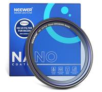 NEEWER Protection Filtre UV Compatible avec Ricoh GR IV,GR IIIx,GRIIIx,GR III,GRIII,GR II et GRII,Verre Optique HD Multicouche/Hydrofuge/Résistant aux Rayure/Cadre Fin/Anneau Adhésif et retrait outil.