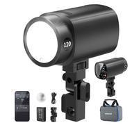 NEEWER 120Ws 2,4G TTL Flash Stroboscopique Extérieur, Flash Monobloc Portable de Studio HSS 1/8000s avec Lampe Pilote,Batterie 3000mAh, 420 éclairs,Temps de Recharge de 1,5s, pour Photo et Prise, Q120
