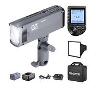 NEEWER Q3 Flash TTL 2,4G 200W(2ème Version),Flash Stroboscopique 1/8000 HSS avec Déclencheur QPRO-N,Compatible avec Nikon,Diffuseur/Batterie 3200mAh/500 Flash À Pleine Puissance/Recyclage 0,01-1,8s
