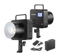 NEEWER Q4 400Ws 2,4G TTL Flash, 1/8000 HSS Tout en Un Lumière Stroboscopique Photographie Monolight avec Lampe de Modélisation 30W/400 Flash Pleine Puissance/Batterie au Lithium 21,6V 2800mAh