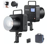 NEEWER Q4 400Ws 2,4GHz TTL Flash Studio extérieur(Nouveau Design) Compatible avec Godox,1/8000s HSS/2800mAh/Lampe Pilote 30W/Flash 400Ws à Pleine Puissance