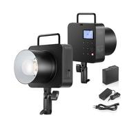 NEEWER Q4 400Ws 2,4G TTL Flash, 1/8000 HSS Tout en Un Lumière Stroboscopique Photographie Monolight avec Lampe de Modélisation 30W/400 Flash Pleine Puissance/Batterie au Lithium 21,6V 2800mAh