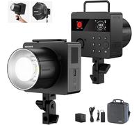 NEEWER Q6 Flash Studio/Extérieur 600W TTL 2,4G, Contrôle App, 1/1 à 1/512, Flash Photo Stroboscopique HSS 1/8000 Batterie 3000mAh, Lampe Pilote LED Bicolore 30W/400 Flashs/Recyclage 0,01-0,9s