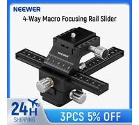 NEEWER - Rail de mise au point Macro 4 voies, curseur avec plaque à dégagement rapide, pour appareil photo sans miroir Canon Nikon Fujifilm Sony DSLR