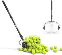 NEEWER Ramasse-Balles de Tennis,77-148 cm,Télescopique,Panier à Roulettes supérieur,pour 40 Balles de Tennis,accessoires et équipements d'entraînement,TB01S