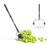 Neewer Ramasse-Balles de Tennis,77-148 cm,Télescopique,Panier à Roulettes supérieur,pour 40 Balles de Tennis,accessoires et équipements d'entraînement,TB01S