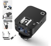 NEEWER Récepteur Flash sans Fil QR 2,4G pour Déclencheurs NEEWER QPRO-C/QPRO-N/QPRO-S, Contact Unique avec Port de Sync 2,5mm, Filetage 1/4"", Compatible avec Godox Yongnuo NEEWER Vision4 S101 NW700
