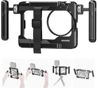 NEEWER Rig vidéo Universel pour Smartphone avec Adaptateur Filtre 67mm Griffe Anti-Chute pour DJI Micro Stabilisateur Cage Téléphone pour Vidéo pour iPhone 16 Pro Max S24 Ultra Pixel 9 Pro, PA017