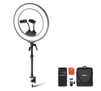 NEEWER RL45B Ring Light 18" À Eclairage Latéral de Bureau pour Téléphone Caméra Ordinateur, Kit Éclairage LED Support Téléphone Pied Bureau Vidéo Webcam Enregistrement Appel Zoom Streaming Maquillage