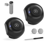 NEEWER RT005E Lot de 2 Couvre-Chaussures pour poignée latérale d'obturateur Bluetooth PA045E en ABS + PC avec Pile Bouton de Rechange CR2032 et Tournevis cruciforme