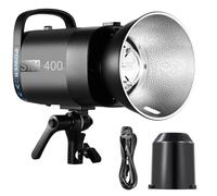 Neewer S101-400W Lampe stroboscopique avec 9 Niveaux 150 W Lampe de modélisation 400 W GN65 5600 K avec réflecteur Standard Bowens, Mode S1/S2 Ventilateur Silencieux pour Studio Photo Portrait Prise