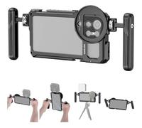 NEEWER S23 Ultra Cage Smartphone, Kit Vidéo Rig Téléphone de Stabilisateur Portable avec Poignée Double Latérale, Adaptateur