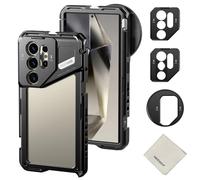 NEEWER S24 Ultra Cage pour Smartphone avec Adaptateur Filtre 67mm, Plaque arrière d'objectif 17mm, Adaptateur d'objectif à Monture T, Chiffon Nettoyage, stabilisateur vidéo pour Smartphone, PA042