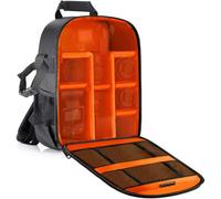 NEEWER Sac de Caméra Etanche Antichoc Partition 27x15x35cm, Sac à Dos de Protection pour Reflex, Reflex Numérique, Appareil Photo sans Miroir, Lentille, Flash, Batterie et Autres Accessoires (Orange)