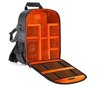 Neewer Sac de Caméra Etanche Antichoc Partition 27x15x35cm, Sac à Dos de Protection pour Reflex, Reflex Numérique, Appareil Photo sans Miroir, Lentille, Flash, Batterie et Autres Accessoires (Intérieur Orange)