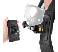 NEEWER Sangle de Fixation pour Sac à Dos Compatible avec GoPro DJI Insta360 Caméras d'action, Support 360° avec Clip à Dégagement Rapide et Interrupteur à Bascule pour Enregistrement Vidéo, GP63