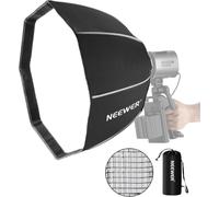 NEEWER Softbox Octogonale 50cm avec Support NEEWER (Pas de Support Bowens), Pliage&Installation Rapide avec Honeycomb Light Diffuser/Grid pour Lampe Studio LED MS60 MS60B MS60C MS150B,NS4P