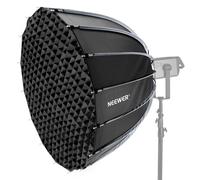 NEEWER Softbox Parabolique 120cm,Monture Bowens,Dégagement Rapide avec Diffuseurs/Grille/Sac pour Éclairage Continu CB60 CB200B MS60 MS150B Q4 Compatible avec Godox Compatible avec Aputure 600d,NS120P