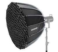 NEEWER Softbox Parabolique 120cm,Monture Bowens,Dégagement Rapide avec Diffuseurs/Grille/Sac pour Éclairage Continu CB60 CB200B MS60 MS150B Q4 Compatible avec Godox Compatible avec Aputure 600d,NS120P