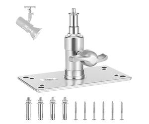 Neewer St-WM1 Support Mural au Plafond de 8,5 cm avec Filetage de 6,35 mm et 10 vis, Support Mural pour Appareil Photo, Lampe vidéo, Flash stroboscopique, Charge maximale 10 kg, St-WM1