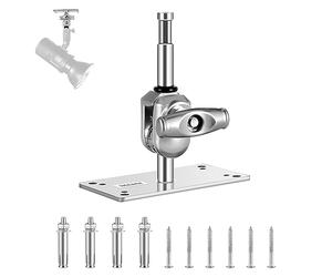 Neewer St-WM2 Support Mural au Plafond de 16,5 cm avec tête sphérique pivotante à 360° et 10 vis, Support Mural pour Studio Photo, Lampe vidéo, Flash stroboscopique, Charge maximale 10 kg