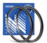NEEWER Step Up Lot de 2 bagues d'adaptation 72-77 mm avec Chiffon de Nettoyage en Alliage d'aluminium Ultra Fin pour Objectif d'appareil Photo de 72 mm à Utiliser Un Filtre de 77 mm
